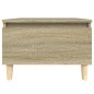 vidaXL Mesa auxiliar madera contrachapada roble Sonoma 50x46x35 cm vidaXL Mesa auxiliar madera contrachapada roble Sonoma 50x46x35 cm