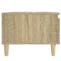 vidaXL Mesa auxiliar madera contrachapada roble Sonoma 50x46x35 cm vidaXL Mesa auxiliar madera contrachapada roble Sonoma 50x46x35 cm
