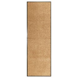 vidaXL Felpudo lavable crema 60x180 cm