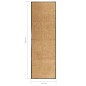 vidaXL Felpudo lavable crema 60x180 cm vidaXL Felpudo lavable crema 60x180 cm
