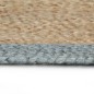 vidaXL Alfombra hecha a mano de yute con borde verde oliva 150 cm vidaXL Alfombra hecha a mano de yute con borde verde oliva 150 cm