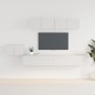 vidaXL Set de muebles para TV 5 piezas madera contrachapada blanco vidaXL Set de muebles para TV 5 piezas madera contrachapada blanco