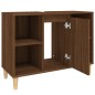 vidaXL Armario de lavabo madera contrachapada roble marrón 80x33x60 cm vidaXL Armario de lavabo madera contrachapada roble marrón 80x33x60 cm