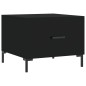 vidaXL Mesa de centro madera contrachapada negro 50x50x40 cm vidaXL Mesa de centro madera contrachapada negro 50x50x40 cm