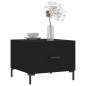vidaXL Mesa de centro madera contrachapada negro 50x50x40 cm vidaXL Mesa de centro madera contrachapada negro 50x50x40 cm