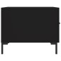 vidaXL Mesa de centro madera contrachapada negro 50x50x40 cm vidaXL Mesa de centro madera contrachapada negro 50x50x40 cm