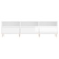 vidaXL Mueble de TV madera contrachapada blanco brillo 150x30x44,5 cm vidaXL Mueble de TV madera contrachapada blanco brillo 150x30x44,5 cm