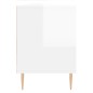 vidaXL Mueble de TV madera contrachapada blanco brillo 150x30x44,5 cm vidaXL Mueble de TV madera contrachapada blanco brillo 150x30x44,5 cm