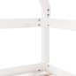 vidaXL Estructura cama niños con cajones madera pino blanco 70x140 cm vidaXL Estructura cama niños con cajones madera pino blanco 70x140 cm