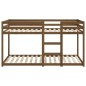 vidaXL Sofá cama madera maciza de pino marrón miel 90x200 cm vidaXL Sofá cama madera maciza de pino marrón miel 90x200 cm