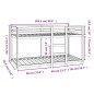 vidaXL Sofá cama madera maciza de pino marrón miel 90x200 cm vidaXL Sofá cama madera maciza de pino marrón miel 90x200 cm