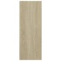 vidaXL Mesa consola madera contrachapada roble Sonoma 78x30x80 cm