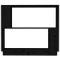 vidaXL Estantería/divisor de espacios madera de pino negro 80x25x70 cm vidaXL Estantería/divisor de espacios madera de pino negro 80x25x70 cm