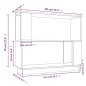 vidaXL Estantería/divisor de espacios madera de pino negro 80x25x70 cm vidaXL Estantería/divisor de espacios madera de pino negro 80x25x70 cm