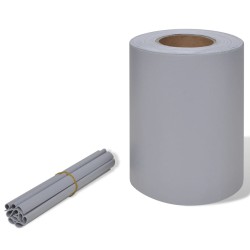 vidaXL Panel de valla de PVC gris claro 70x0,19 m 