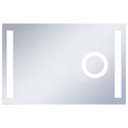 vidaXL Espejo de pared de baño con LED y sensor táctil 100x60 cm