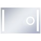 vidaXL Espejo de pared de baño con LED y sensor táctil 100x60 cm vidaXL Espejo de pared de baño con LED y sensor táctil 100x60 cm