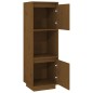 vidaXL Aparador alto de madera maciza de pino marrón miel 38x35x117 cm vidaXL Aparador alto de madera maciza de pino marrón miel 38x35x117 cm