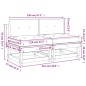 vidaXL Sofás centrales con cojines 2 uds madera de pino marrón miel vidaXL Sofás centrales con cojines 2 uds madera de pino marrón miel
