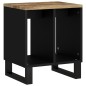 vidaXL Mesa auxiliar madera maciza mango y tecnológica 40x31x46 cm vidaXL Mesa auxiliar madera maciza mango y tecnológica 40x31x46 cm