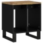 vidaXL Mesa auxiliar madera maciza mango y tecnológica 40x31x46 cm vidaXL Mesa auxiliar madera maciza mango y tecnológica 40x31x46 cm