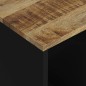 vidaXL Mesa auxiliar madera maciza mango y tecnológica 40x31x46 cm vidaXL Mesa auxiliar madera maciza mango y tecnológica 40x31x46 cm