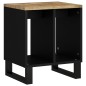 vidaXL Mesa auxiliar madera maciza mango y tecnológica 40x31x46 cm vidaXL Mesa auxiliar madera maciza mango y tecnológica 40x31x46 cm