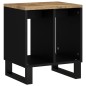 vidaXL Mesa auxiliar madera maciza mango y tecnológica 40x31x46 cm vidaXL Mesa auxiliar madera maciza mango y tecnológica 40x31x46 cm