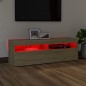 vidaXL Mueble de TV con luces LED roble Sonoma 120x35x40 cm vidaXL Mueble de TV con luces LED roble Sonoma 120x35x40 cm