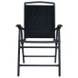 vidaXL Sillas plegables de jardín 2 unidades textilene negro
