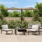 vidaXL Sombrilla doble blanco gris taupé 316x240 cm vidaXL Sombrilla doble blanco gris taupé 316x240 cm