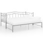vidaXL Estructura de sofá cama extraíble de metal gris 90x200 cm vidaXL Estructura de sofá cama extraíble de metal gris 90x200 cm