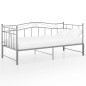 vidaXL Estructura de sofá cama extraíble de metal gris 90x200 cm vidaXL Estructura de sofá cama extraíble de metal gris 90x200 cm