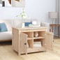 vidaXL Mesa de centro de madera maciza de pino 71x49x55 cm vidaXL Mesa de centro de madera maciza de pino 71x49x55 cm