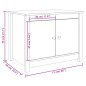 vidaXL Mesa de centro de madera maciza de pino 71x49x55 cm vidaXL Mesa de centro de madera maciza de pino 71x49x55 cm
