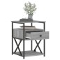 vidaXL Mesitas noche 2 uds madera ingeniería gris Sonoma 40x42x55 cm vidaXL Mesitas noche 2 uds madera ingeniería gris Sonoma 40x42x55 cm