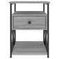 vidaXL Mesitas noche 2 uds madera ingeniería gris Sonoma 40x42x55 cm vidaXL Mesitas noche 2 uds madera ingeniería gris Sonoma 40x42x55 cm