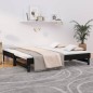 vidaXL Sofá cama extraíble madera maciza de pino negro 2x(90x190) cm vidaXL Sofá cama extraíble madera maciza de pino negro 2x(90x190) cm