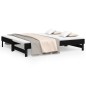 vidaXL Sofá cama extraíble madera maciza de pino negro 2x(90x190) cm vidaXL Sofá cama extraíble madera maciza de pino negro 2x(90x190) cm