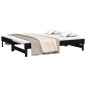 vidaXL Sofá cama extraíble madera maciza de pino negro 2x(90x190) cm vidaXL Sofá cama extraíble madera maciza de pino negro 2x(90x190) cm