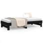 vidaXL Sofá cama extraíble madera maciza de pino negro 2x(90x190) cm vidaXL Sofá cama extraíble madera maciza de pino negro 2x(90x190) cm