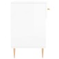 vidaXL Banco zapatero madera de ingeniería blanco brillo 102x35x55 cm vidaXL Banco zapatero madera de ingeniería blanco brillo 102x35x55 cm