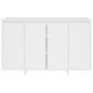 vidaXL Aparador de madera contrachapada blanco 120x41x75 cm vidaXL Aparador de madera contrachapada blanco 120x41x75 cm