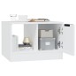 vidaXL Mesa de centro madera contrachapada blanco 50x50x36 cm vidaXL Mesa de centro madera contrachapada blanco 50x50x36 cm