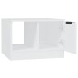 vidaXL Mesa de centro madera contrachapada blanco 50x50x36 cm vidaXL Mesa de centro madera contrachapada blanco 50x50x36 cm