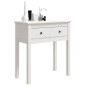 vidaXL Mesa consola de madera maciza de pino blanco 70x35x75 cm vidaXL Mesa consola de madera maciza de pino blanco 70x35x75 cm