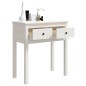 vidaXL Mesa consola de madera maciza de pino blanco 70x35x75 cm vidaXL Mesa consola de madera maciza de pino blanco 70x35x75 cm