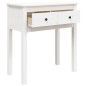 vidaXL Mesa consola de madera maciza de pino blanco 70x35x75 cm vidaXL Mesa consola de madera maciza de pino blanco 70x35x75 cm