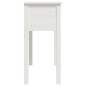 vidaXL Mesa consola de madera maciza de pino blanco 70x35x75 cm vidaXL Mesa consola de madera maciza de pino blanco 70x35x75 cm