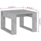vidaXL Mesa de centro madera de ingeniería gris hormigón 50x50x35 cm vidaXL Mesa de centro madera de ingeniería gris hormigón 50x50x35 cm